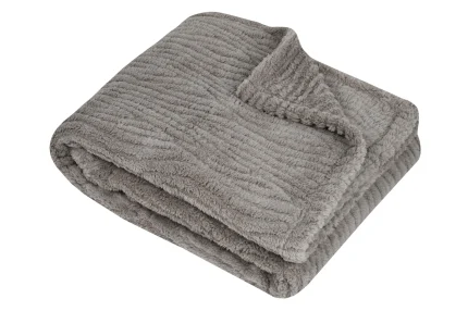 Pătură Columbia 180X220 cm, culoare natural, 100% poliester - imagine 2