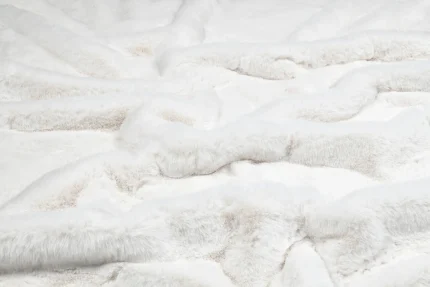 Pătură Bostan 180X220 cm, culoare crem, 100% poliester - imagine 2