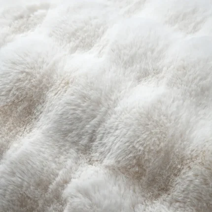 Pătură Nebraska 180X220 cm, culoare crem, 100% poliester