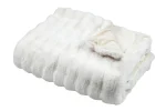 Pătură Nebraska 180X220 cm, culoare crem, 100% poliester - imagine 2