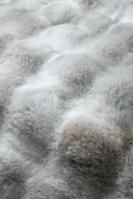 Pătură Nebraska 180X220 cm, culoare Gri perlă, 100% poliester - imagine 2