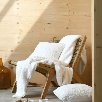 Pătură Brume 180X220 cm, culoare Crem, 100% poliester