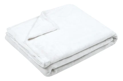 Pătură Doudou 220X240 cm, culoare alb, 100% poliester - imagine 2