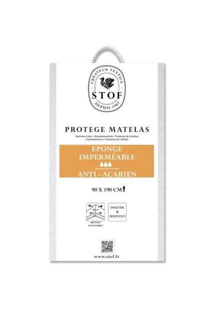 Protecție saltea Sonia 90X190 cm, culoare alb - imagine 4