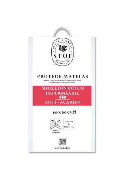 Protecție saltea Carlyn 160X200 cm, culoare alb - imagine 4