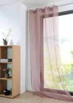 Perdea Monna 135X260 cm, culoare roz închis, 100% poliester - imagine 4