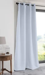 Draperie Notte 135X250 cm, culoare alb, 100% poliester - imagine 5