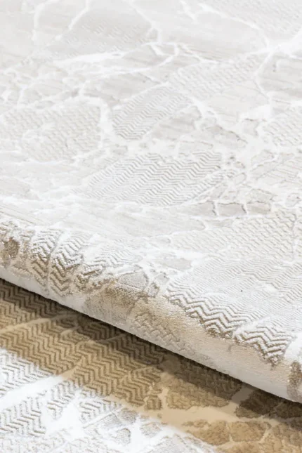 Covor living NOVA LUX 53388B Alb / Crem - imagine 6