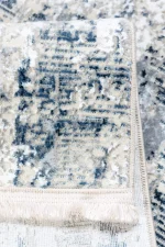 Covor living NOVA LUX 53189B Albastru / Alb - imagine 3