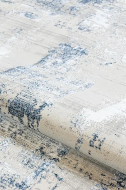 Covor living NOVA LUX 53292B Albastru / Alb - imagine 8