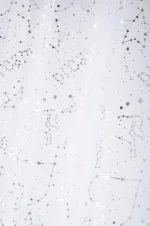 Perdea Unicorn Dream 135X260 cm, culoare alb, 100% poliester