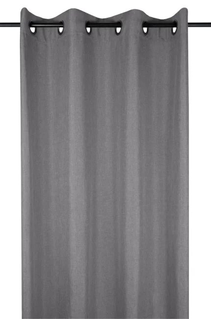 Draperie Bea 140X260 cm, culoare antracit, 100% poliester - imagine 3