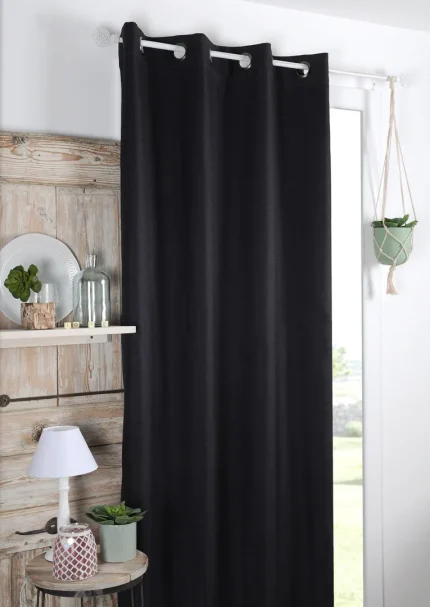 Draperie Blackout Copenhague 140X260 cm, culoare negru, 100% poliester - imagine 4