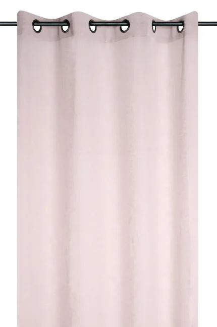 Perdea Paloma 140X260 cm, culoare roz pudră, 100% poliester - imagine 2