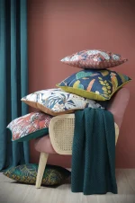 Perdea Paloma 140X260 cm, culoare verde petrol, 100% poliester - imagine 5