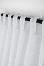 Perdea Madrid 140X260 cm, culoare alb, 100% poliester