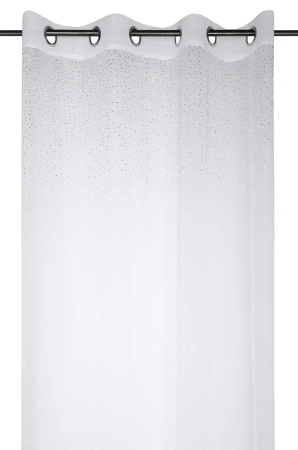 Perdea Whitty 140X260 cm, culoare alb, 100% poliester - imagine 4