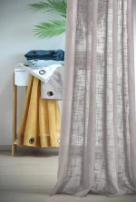 Perdea Ontario 135X260 cm, culoare greige, 100% poliester - imagine 2