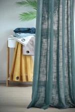 Perdea Ontario 135X260 cm, culoare turcoaz, 100% poliester - imagine 3