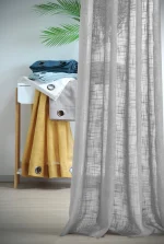 Perdea Ontario 135X260 cm, culoare gri perlă, 100% poliester - imagine 2