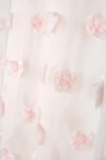 Perdea Pompinou 135X260 cm, culoare roz pudră, 100% poliester