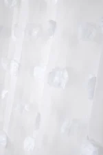 Perdea Pompinou 135X260 cm, culoare alb, 100% poliester - imagine 3