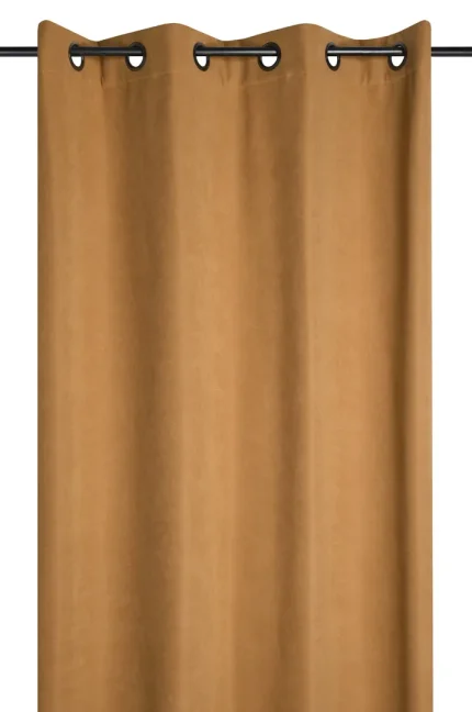 Draperie Harvard 140X260 cm, culoare muștar închis, 100% poliester - imagine 2