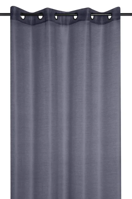 Perdea Linwood 140X260 cm, culoare antracit, 100% poliester - imagine 2