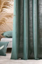 Draperie Helios 140X260 cm, culoare verde, 100% bumbac - imagine 6