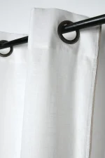 Draperie Helios 140X260 cm, culoare alb, 100% bumbac - imagine 3