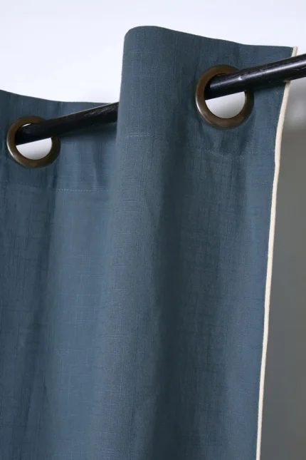 Draperie Helios 140X260 cm, culoare albastru, 100% bumbac - imagine 3