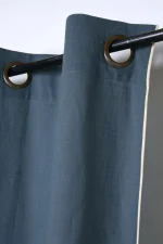 Draperie Helios 140X260 cm, culoare albastru, 100% bumbac - imagine 3