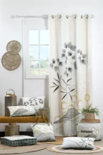 Draperie Yuki 140X260 cm, culoare natural, 100% bumbac - imagine 4