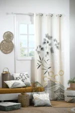 Draperie Yuki 140X260 cm, culoare natural, 100% bumbac - imagine 2