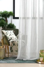 Perdea Heidi 140X260 cm, culoare alb, 100% poliester - imagine 3