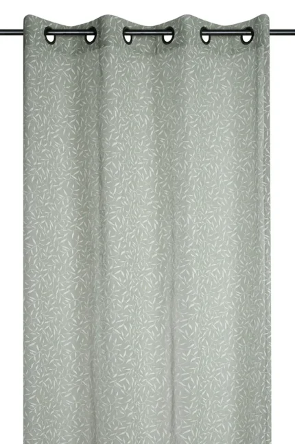 Perdea Heidi 140X260 cm, culoare gri verde, 100% poliester - imagine 2