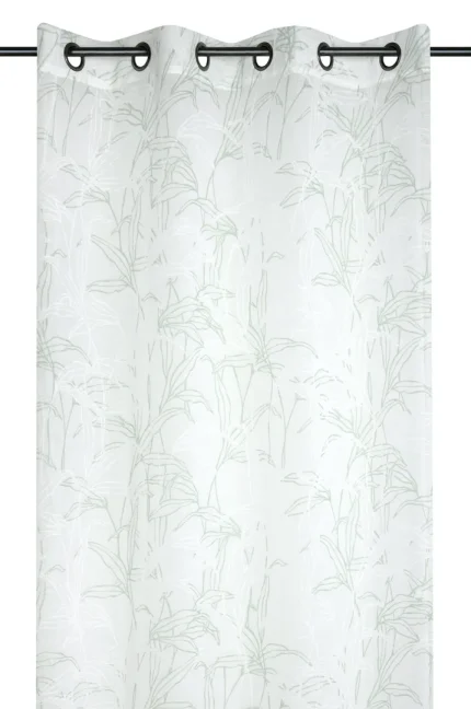 Perdea Myrna 140X260 cm, culoare gri verde, 100% poliester - imagine 2