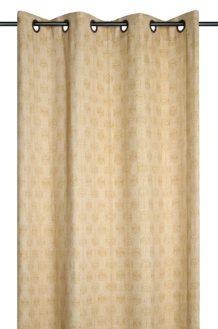Draperie Pa×ton 140X260 cm, culoare muștar, 30% poliester 70% bumbac - imagine 2