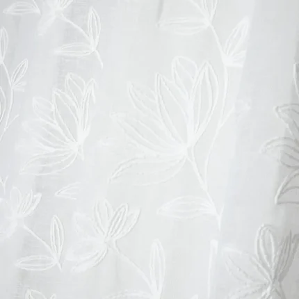 Perdea Bibury 140X260 cm, culoare alb, 100% poliester