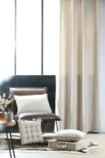 Draperie Dandy 140X260 cm, culoare natural, 100% poliester - imagine 2