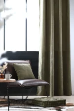 Draperie Dandy 140X260 cm, culoare kaki, 100% poliester - imagine 6