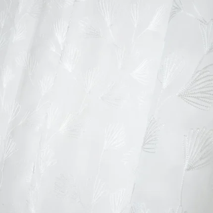 Perdea Nova 140X260 cm, culoare alb, 100% poliester