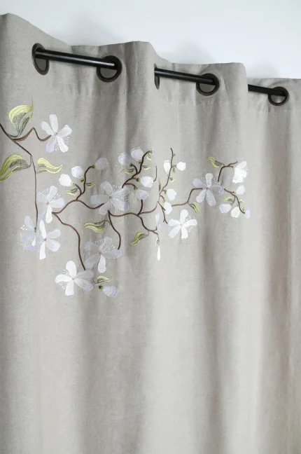 Draperie Printemps 140X260 cm, culoare natural, 45% poliester 55% bumbac - imagine 3