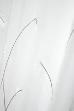 Perdea Pampa 140X260 cm, culoare alb, 100% poliester - imagine 2