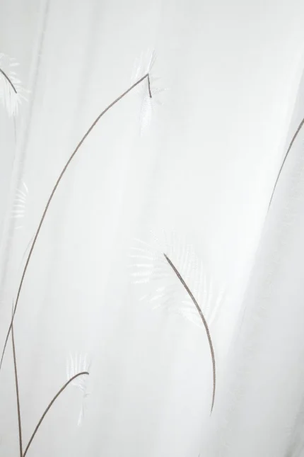 Perdea Pampa 140X260 cm, culoare alb, 100% poliester - imagine 2