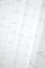 Perdea Doureve 135X260 cm, culoare alb, 100% poliester