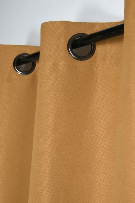 Draperie Milton 135X240 cm, culoare muștar, 100% poliester - imagine 2